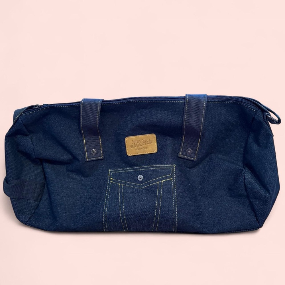 (SOLD)Jean Paul Gaultier pour Vous Denim Weekend Duffel Bag NWOT